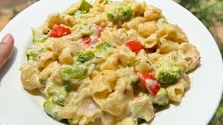 White sauce pasta recipe | veg pasta recipe | how to make white sauce pasta | cheese pasta recipe