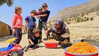 Nomadic Life: Akram & Children’s Daily Struggles & Making Traditional Food with Atish 🍲👨‍👧‍👦🔥