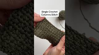 To work the “Single Crochet Columns” stitch, you just need to know how to single crochet & chain 1!