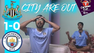 NEWCASTLE BEAT CITY | NEWCASTLE UNITED 1-0 MAN CITY REACTION | EFL CUP REACTION | CARABAO CUP