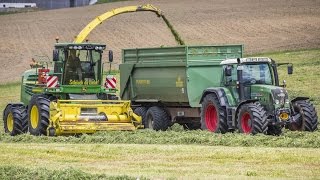 Senáže 2016 - John Deere 7450 ProDrive + 2x Fendt + Strautmann