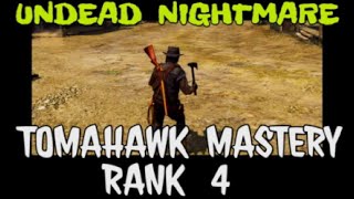 RDR1 TOMAHAWK MASTERY RANK 4 EASY UNDEAD NIGHTMARE PS4 PS5 2023