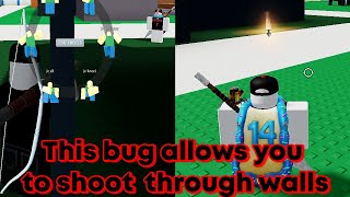 This bug lets you shoot through walls. | Bug Warriors