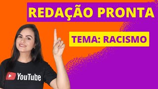 REDAÇÃO PRONTA sobre RACISMO | Professora Fabíola Rodrigues