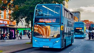 **QUIET SCREECHING TURBO** Ride on Arriva Midlands ADL Enviro 400 4420 (YX64 VOY) Route 47