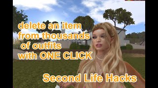 Delete an item from thousands of outfits with one click - by Virtual Emotes in Second Life