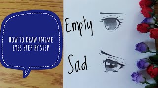 how to draw anime eyes step by step #3/ slow tutorial for beginners