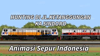 Hunting di Jl.Ketanggungan || Kereta Api Argo Sindoro || Animasi Sepur Indonesia