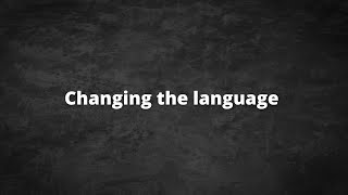 Changing the Language | Keyran