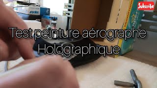 Peinture holographique a l'aérographe