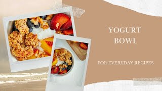 Healthy breakfast ideas: Yogurt bowl with peach and granola