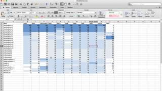 Make Basic Heatmap with Excel