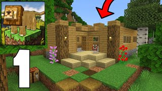 CraftyCraft ADVENTURE - 2024 Gameplay with 1.21 (Building my first home and welcoming a new pet!)