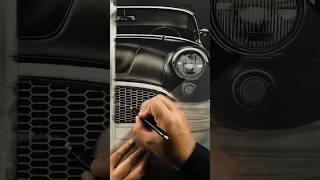 Draw Grill with me😍😍 #vintagecars #drawing