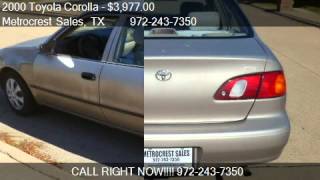 2000 Toyota Corolla  for sale in Farmers Branch, TX 75234 at