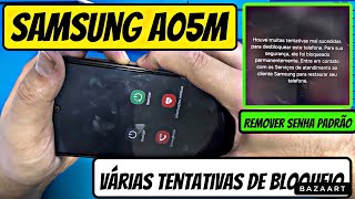 Como desbloquear e tirar senha padrão do Samsung A05 Modelo A055M/DS Passo a Passo