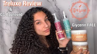 Treluxe Review | glycerin free curly hair products