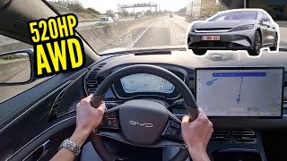 BYD Han POV Drive on GERMAN AUTOBAHN!