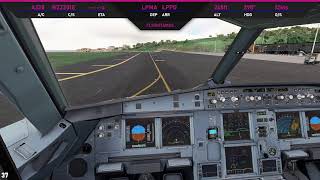 MSFS2020 - Landing at Ponta Delgada, Azores LPPD - Wizz Air A320