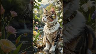 cats in flowers 9