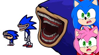 Sonic and Amy Watch Shin Sonic Tapes - Chaos in Among Us