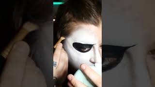 Melting skull mini makeup tutorial #halloweenmakeup #facepainting