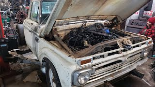 1966 Ford Ranger F100 - 1st Gen Cummins 12V - Body Fits Better than Expected - Grumpy Pug - Day 8