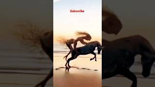 Horse and monster 💀 amazing animals🔥 #shortvideo #youtubeshorts