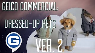 GEICO Commercial - Dressed-Up Pets [Version 2] 🐕🎩🦮🧥 (2011)