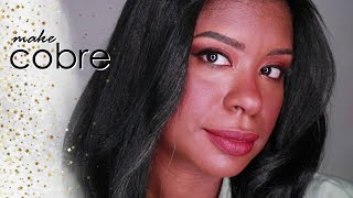 Maquiagem em tons de cobre para o verão | PELE NEGRA