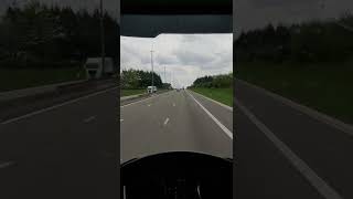 steep uphill with scania R500 in Belgium