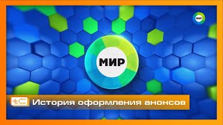 История оформления анонсов телеканала "МИР" (2003-2024)