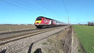 43238+43330 At Speed Passing Fenwick Foot Crossing 28 1 19