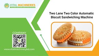 Two Lane Two Color Automatic Biscuit Sandwiching Machine