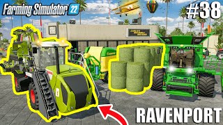 Harvesting 380.000 LITERS of HAY and CROPS🌾 | Ravenport #38 | Farming Simulator 22