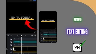 How to edit simple text reveal video editing🔥||Simple text editing in vn app||Simple cinematic text🔥