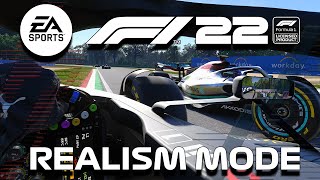 F1 22 GAMEPLAY - REALISM MODE, FULL IMMERSIVE MODE AND WET WEATHER - PART 1