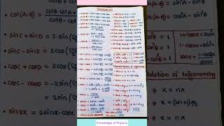 trigonometric relations #maths #physics shorts