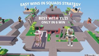 Ez wins in squads strategy | Roblox Bedwars