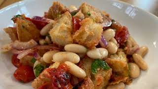 ITALIAN PANZANELLA & WHITE CANNELINI BEAN SALAD