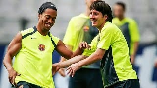 Lionel Messi and Ronaldinho on FC Barcelona 💔