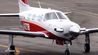 Piper PA-46-500TP Malibu Meridian M500 Turboprop Light Plane Landing & Takeoff @ Kohnan Aerodrome