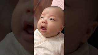 A three-month-old baby sneezes,so cute l Rose Baby l #shorts