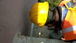 External wall crack fixing by Sai Guru waterproofing