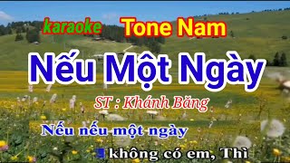 Nếu Một Ngày " Karaoke - tone nam" nhạc sống " Karaoke Huyền JP.