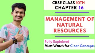 Management of Natural Resources- Class 10th CBSE