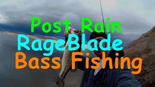 Post Rain Chatterbait Bass Fishing in Slightly Stained Water( All Action)