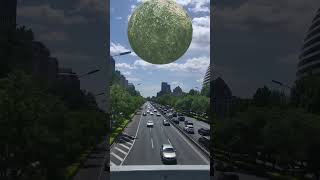 Mengerikan!!! Planet Jatuh di Jalan Tol(not real) #asmr #satisfying #shorts