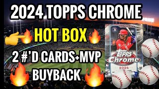 🔥THIS ONE WAS CRAZY!🔥2 #’D+MVP Buyback 2024 Topps Chrome Blaster Box BASEBALL CARD BREAK⚾️