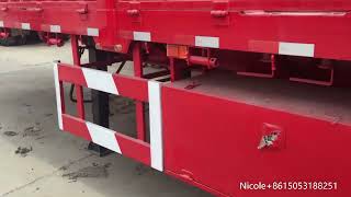 New China 60T 3 Axles Sidewall Trailer for sale #sidewalltrialer #dropsidetrailer #sideboardtrailer